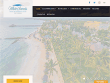 Tablet Screenshot of hotelwhitesands.com